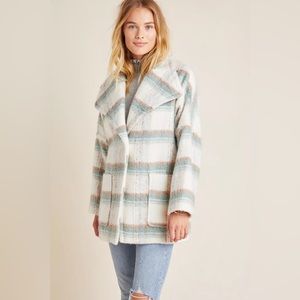 Anthropology Elsa Plaid Coat (xs)